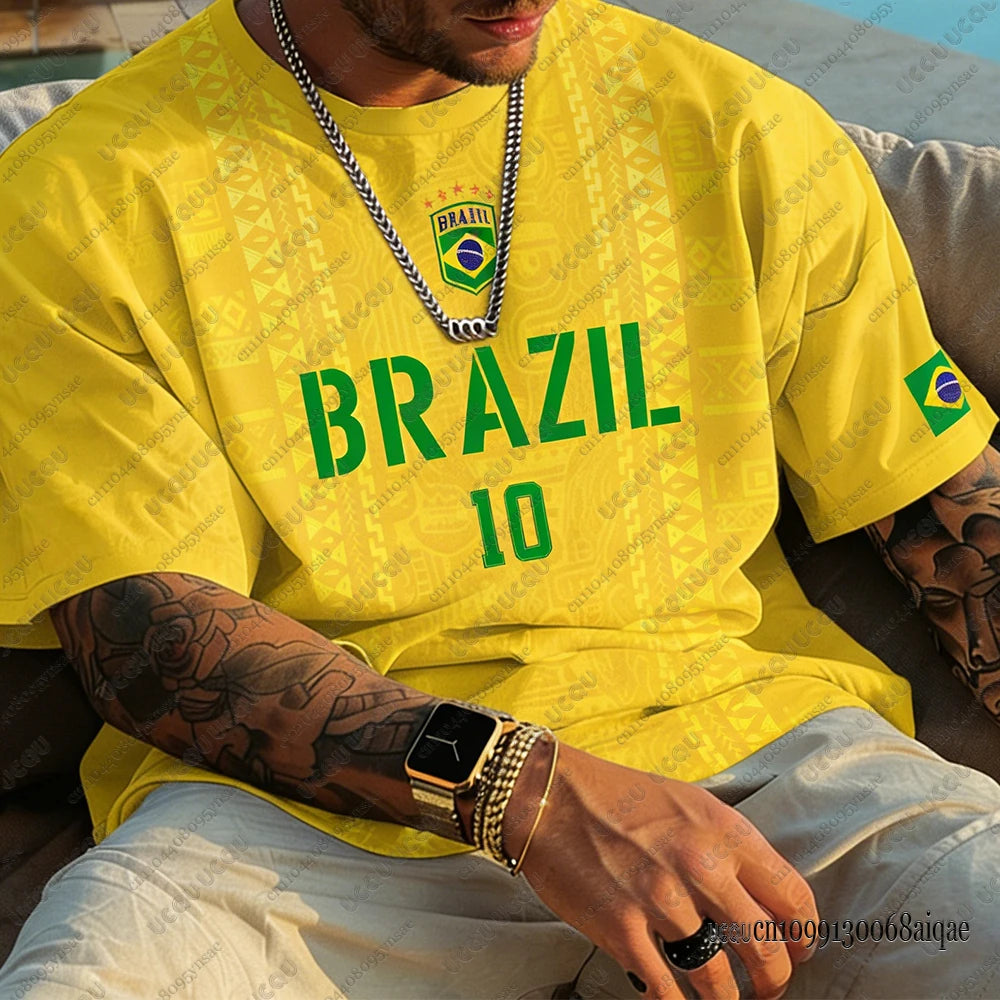 🇧🇷2026 T-shirt Brasil a maniche corte Top Quality vari colori