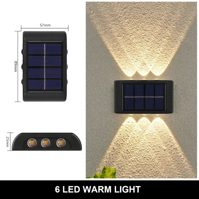Lampada da parete a Luce solare Impermeabile 6 modelli diversi