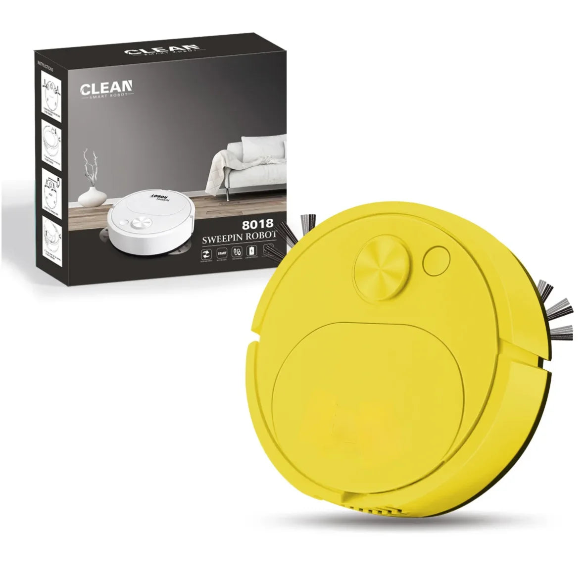 Robot Aspirapolvere Mop 3 In 1 Smart Wireless 1500Pa