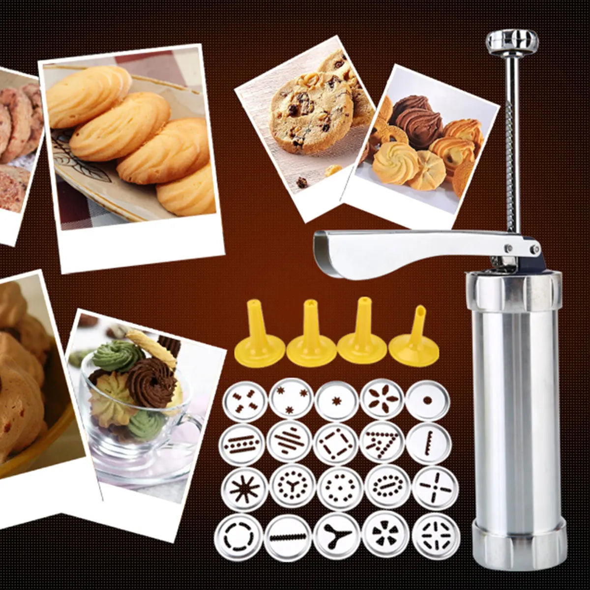 Kit pressa per biscotti in acciaio inossidabile