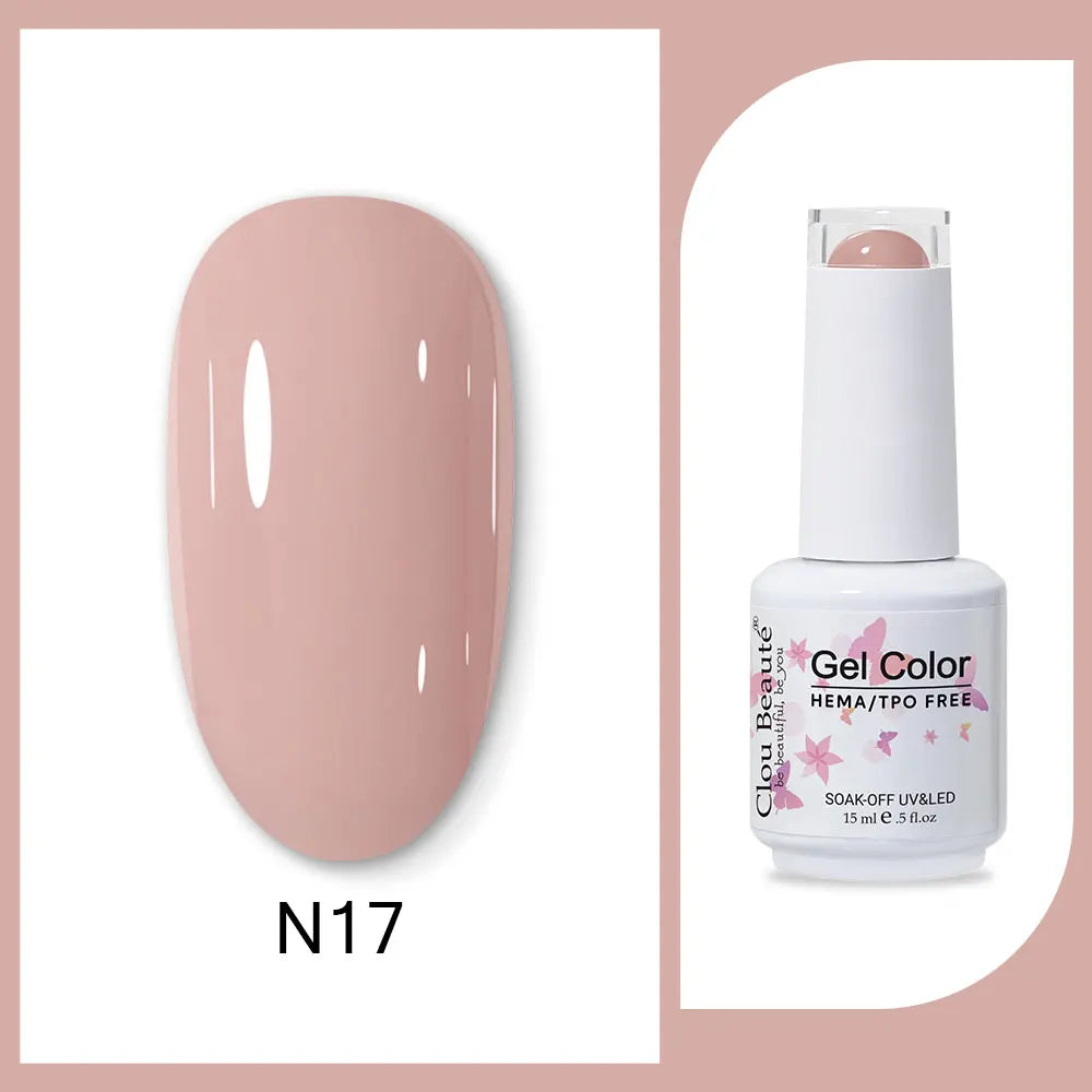 CLOU BEAUTÈ  15/10ml Semipermanente Gel Smalto Unghie 400 colori disponibili