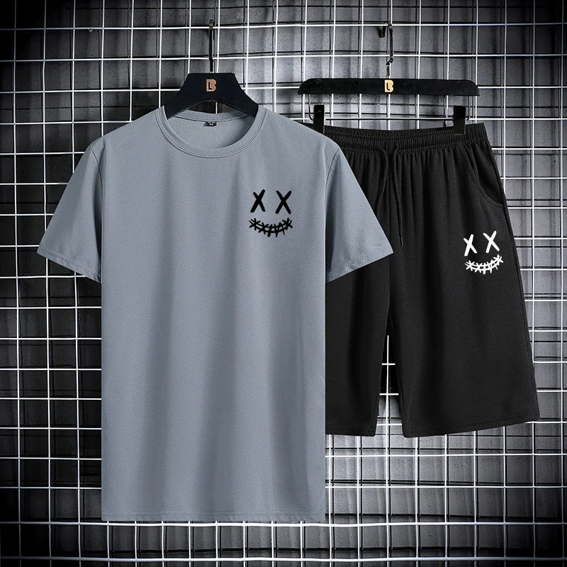 Set da Uomo T-shirt slim fit + pantaloncini