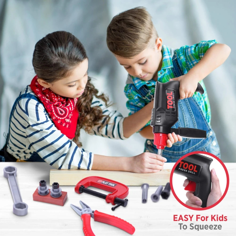 Set di attrezzi per bambini con trapano 55-68 Pz