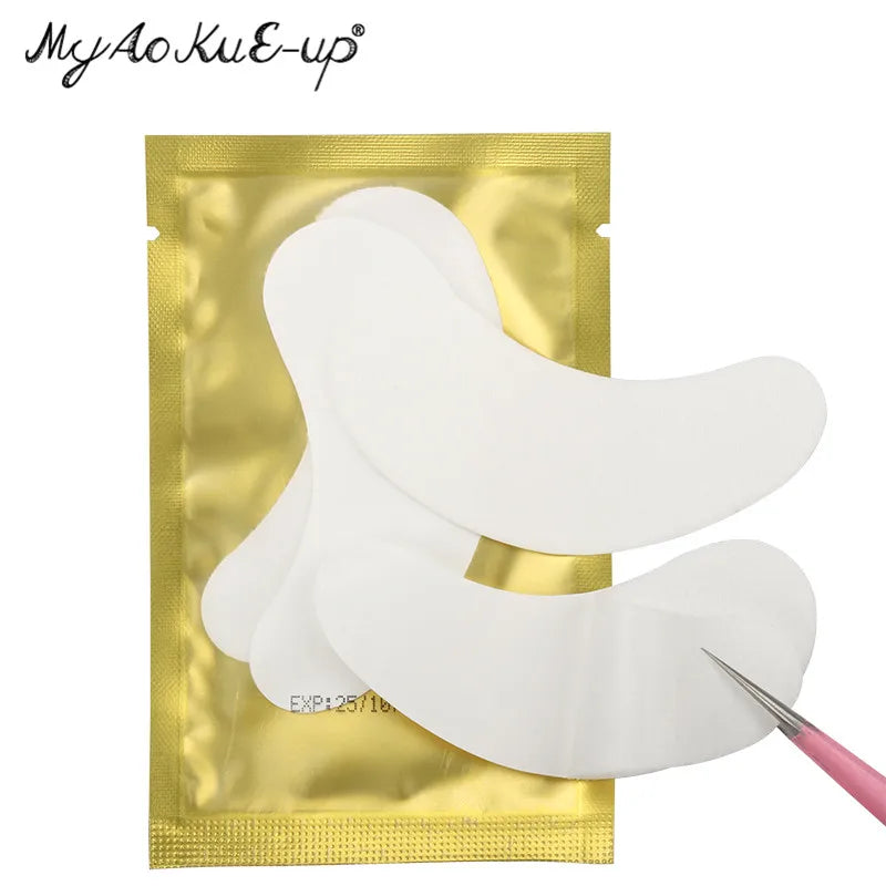 50 paia di estensione delle ciglia in Hydrogel Eye Pad Gel Adesivo