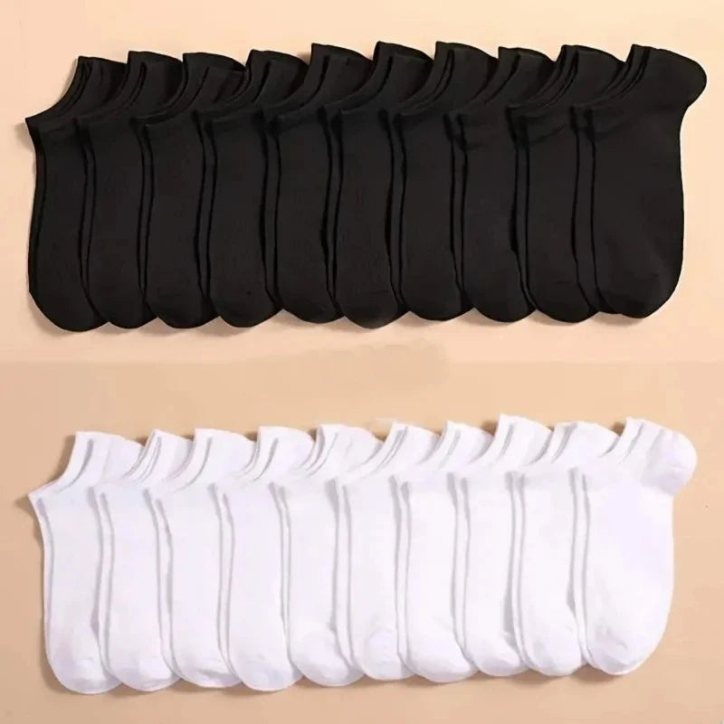 15/30 Paia Unisex Casual Tinta Unita Calzini Sottili Traspiranti Comodi Anti Odore