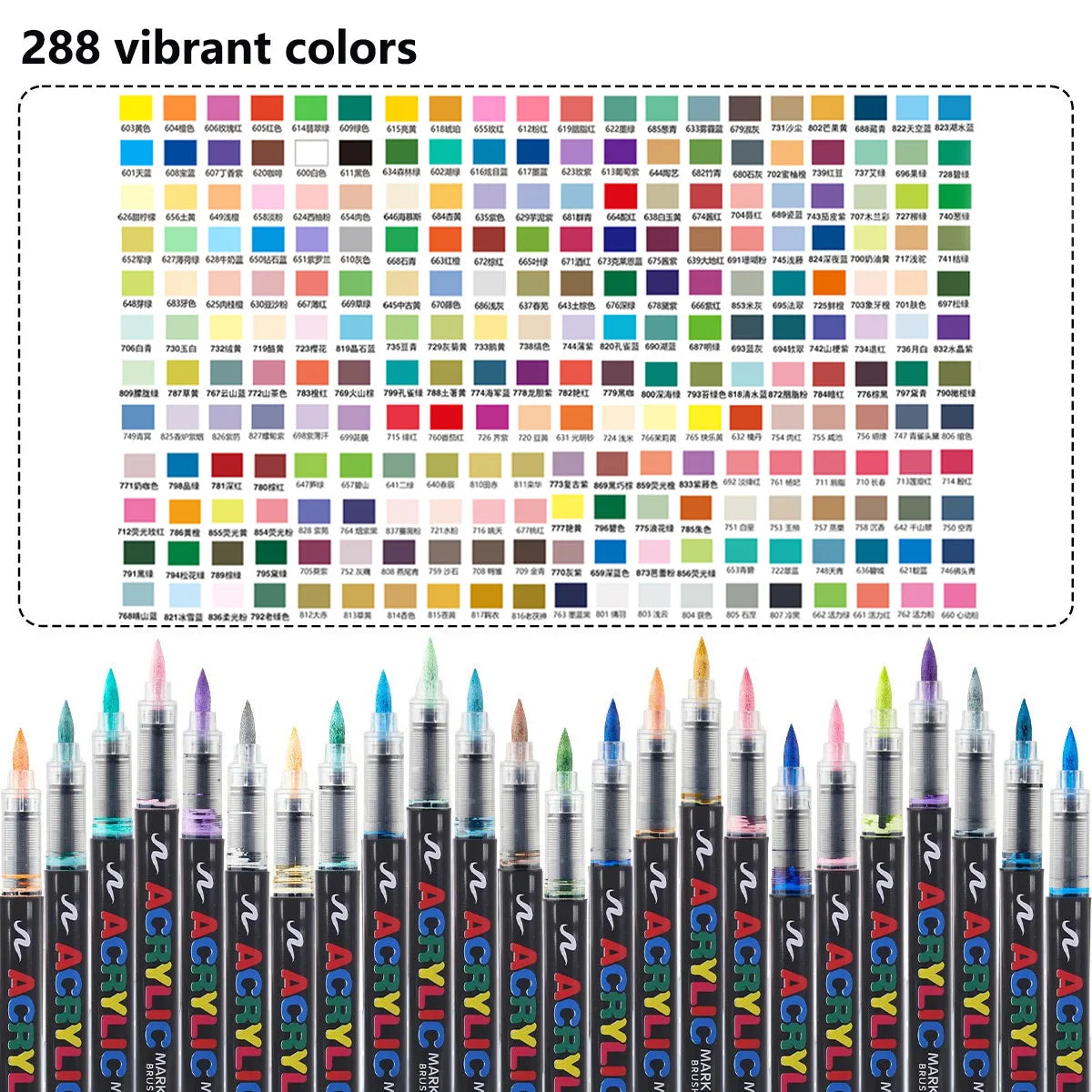 36-366 Colors Acrylic Set Waterproof Professional