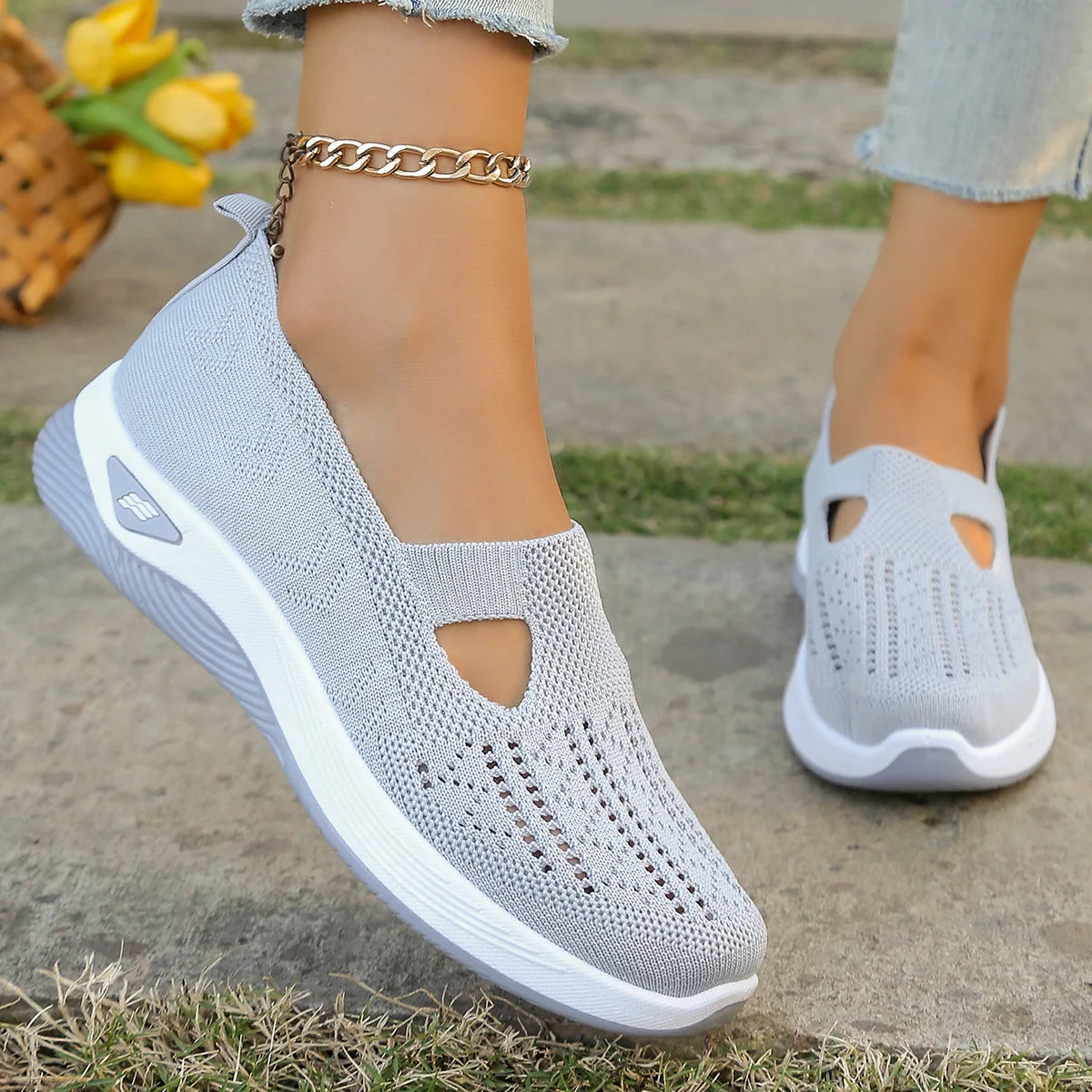 Scarpe sportive primaverili nuove da donna, alla moda, traspiranti, leggere, antiscivolo, resistenti all’usura,