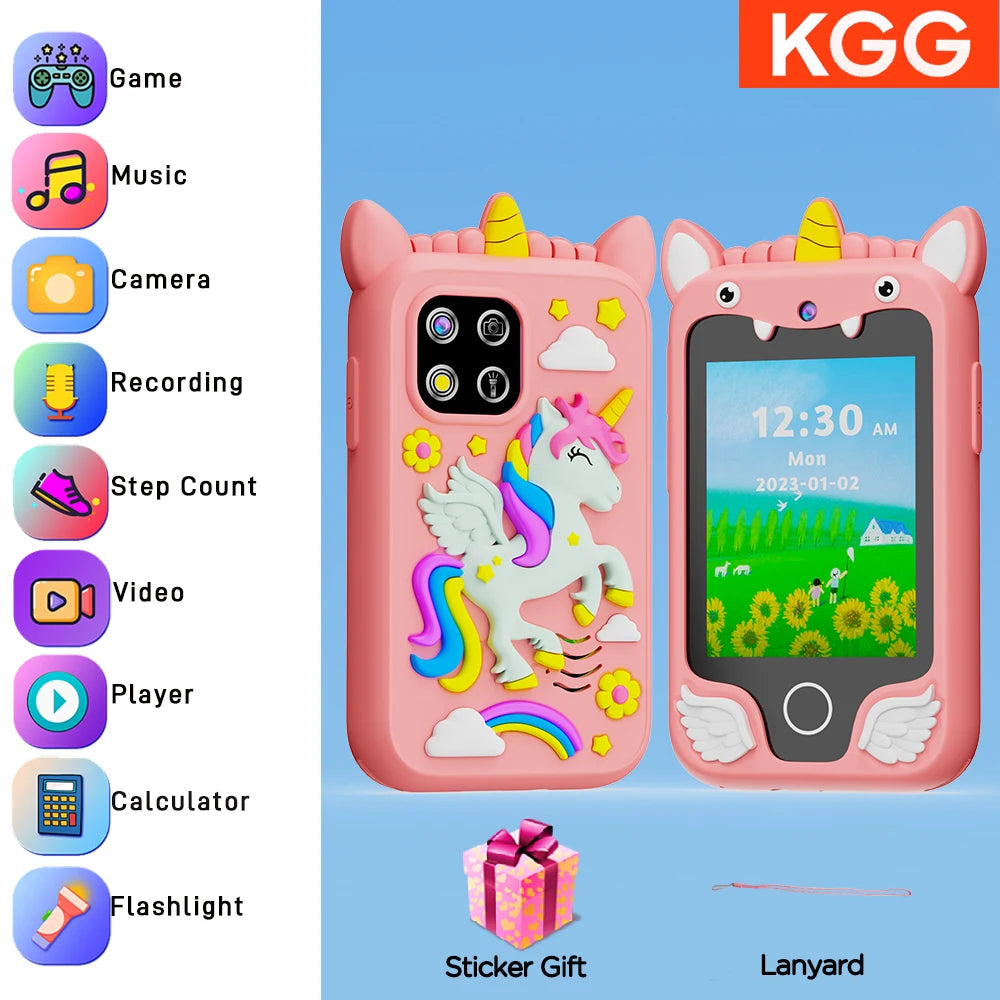 SmartPhone Fotocamera + Giochi Touch Screen+Lettore MP3 per bambini