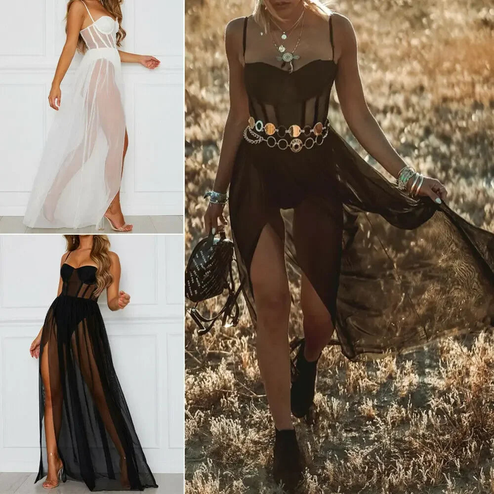 Copricostume lungo, elastico e confortevole in 2 colori