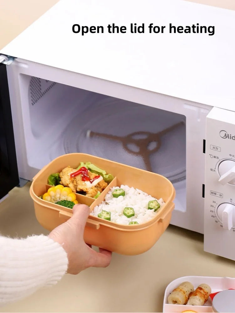 1200ML Box  per il pranzo a doppio strato Scomparto portatile