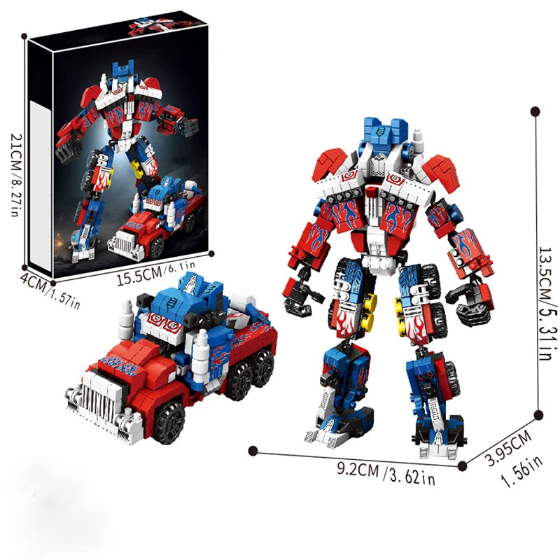 Building Block Toys, Set di giocattoli da costruzione, Kit di costruzione di modelli 2 in 1,