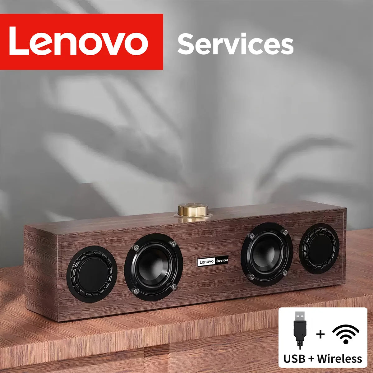 Lenovo C02 Altoparlante multimediale Altoparlante Cablato/Bluetooth  a doppia modalità universale per TV, computer e telefono cellulare Subwoofer
