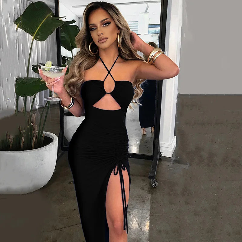 Abito Senza maniche Backless Dresses Slim