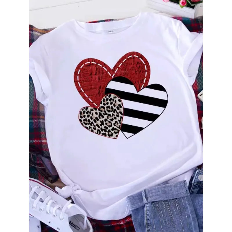 Brave Soul American Retro T-shirt Donna Manica corta Casual Top Oversize
