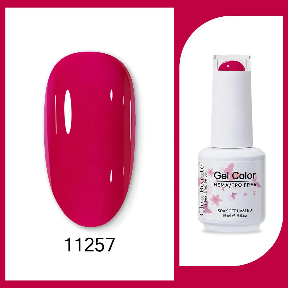 CLOU BEAUTÈ  15/10ml Semipermanente Gel Smalto Unghie 400 colori disponibili