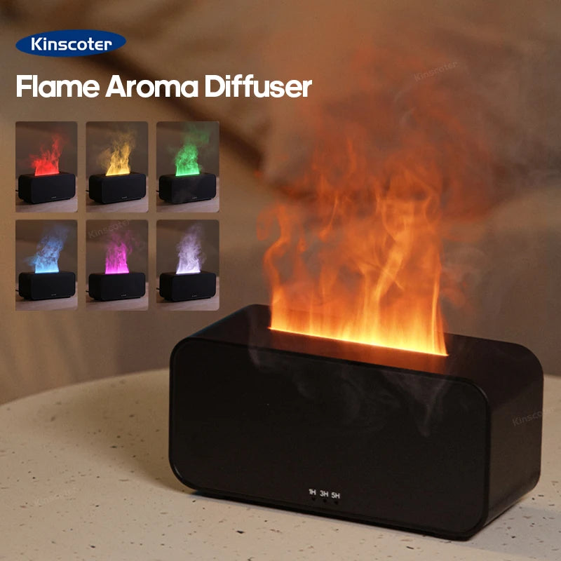 Fiamma colorata Umidificatore d’aria temporizzazione Ultrasonic Cool