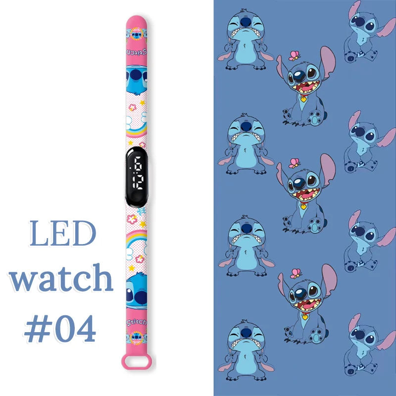 Stitch Orologi per bambini Bracciale sportivo impermeabile LED Touch digitale