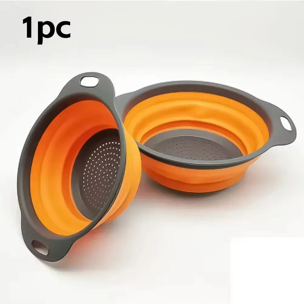 Scolapasta pieghevole in silicone