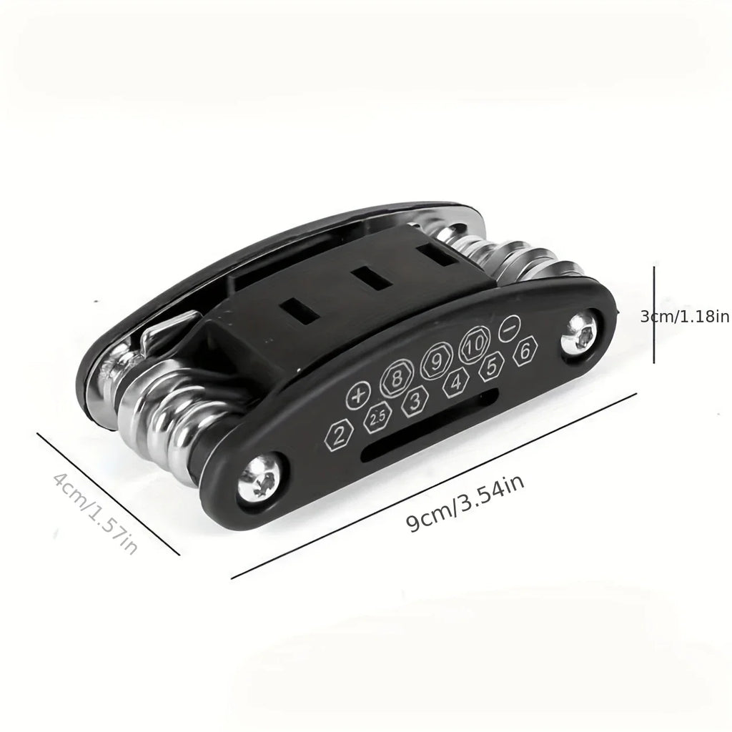 Set di chiavi a bussola 16 in 1, testa rotante antiscivolo. Acciaio inossidabile resistente per riparazioni domestiche e auto. Strumento facile e universale.