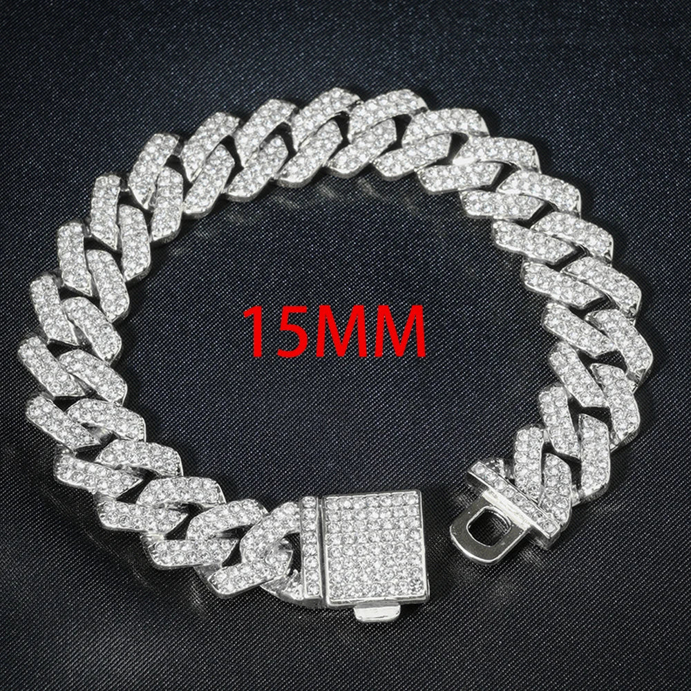 Bracciale a catena a maglie cubane