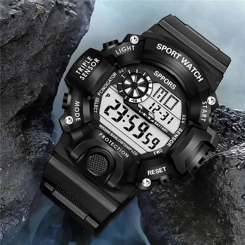 Orologio da uomo Multifunzionale Impermeabile Allarme luminoso