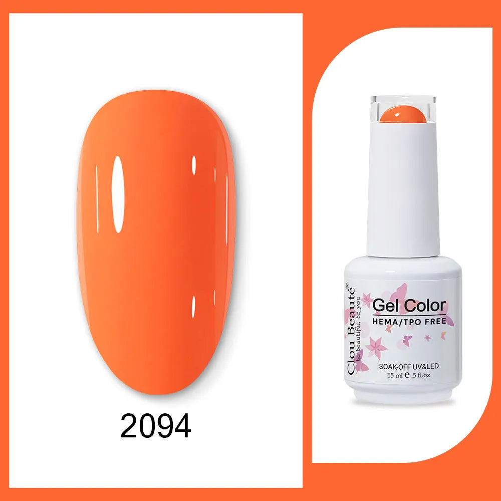 CLOU BEAUTÈ  15/10ml Semipermanente Gel Smalto Unghie 400 colori disponibili