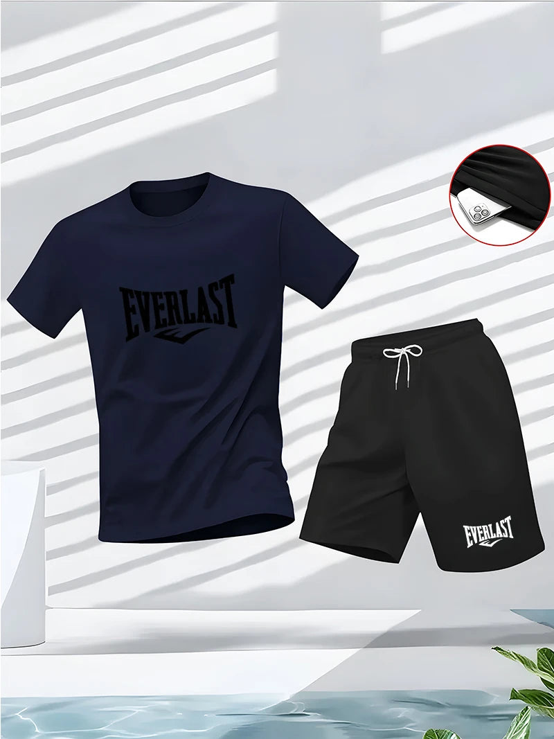 Set estivo da uomo: T-shirt + pantaloncini casual