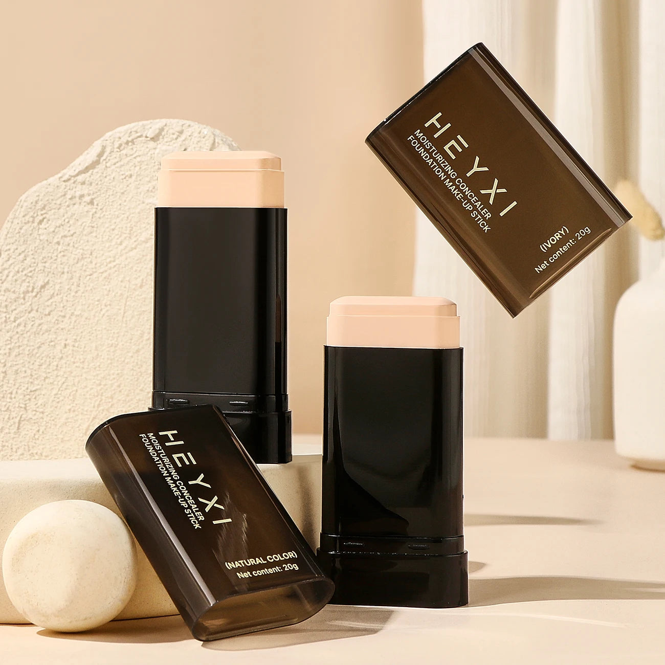 Fondotinta trucco Stick correttore superficie opaca, tutti i tipi di pelle, idrata per creare un trucco di base naturale
