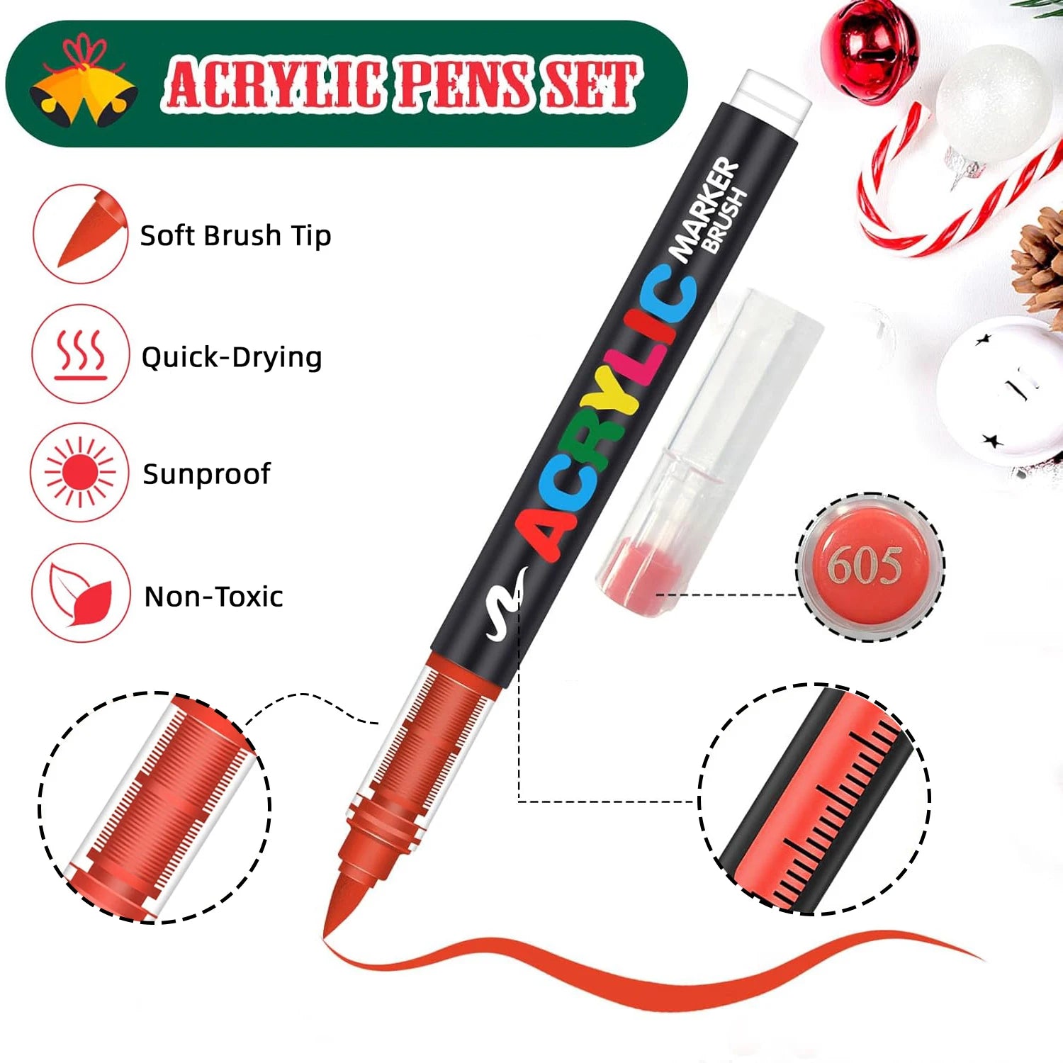 36-366 Colors Acrylic Set Waterproof Professional