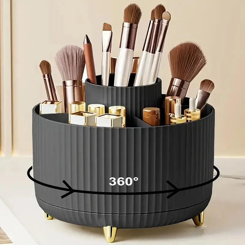 Organizzatore a 360 gradi per trucco 5 slot Pennelli per trucco