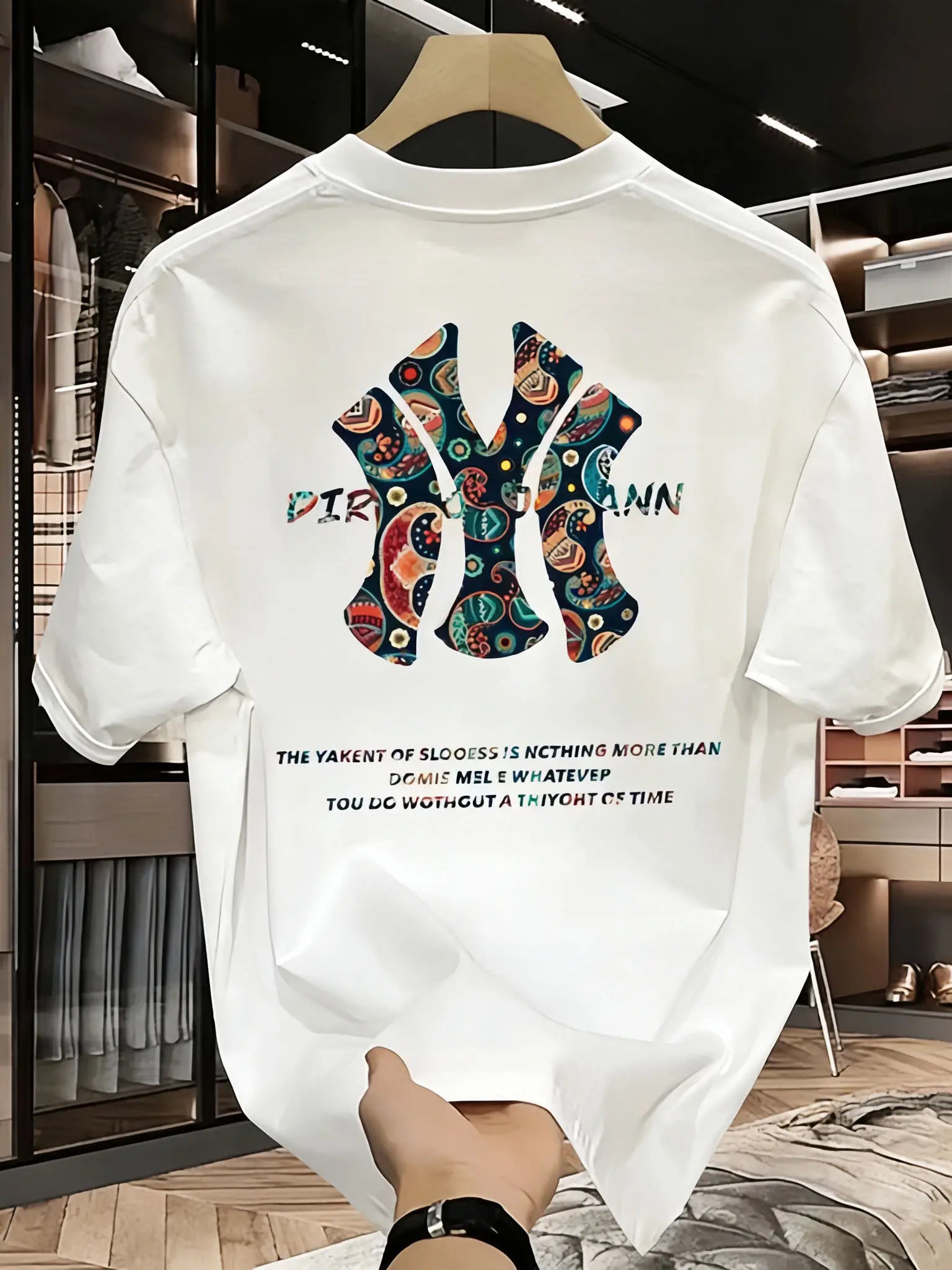 T-shirt da uomo di alta qualità, casual, versatile e alla moda