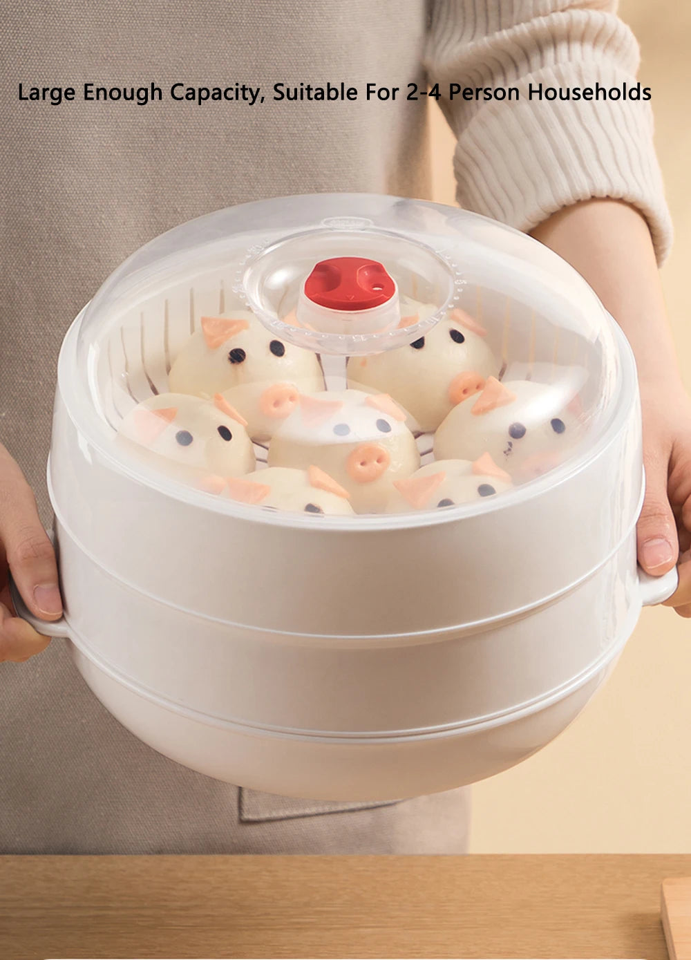 COOKER KING Microonde con Riscaldamento a Vapore Domestico di Grande Capacità