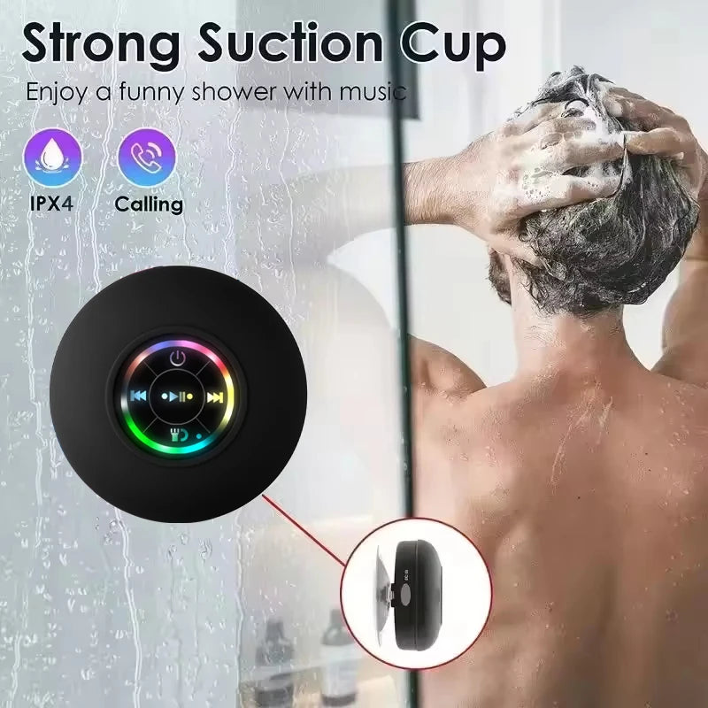 Altoparlante Bluetooth wireless portatile Luce a LED IPX4 Altoparlante impermeabile Bagno