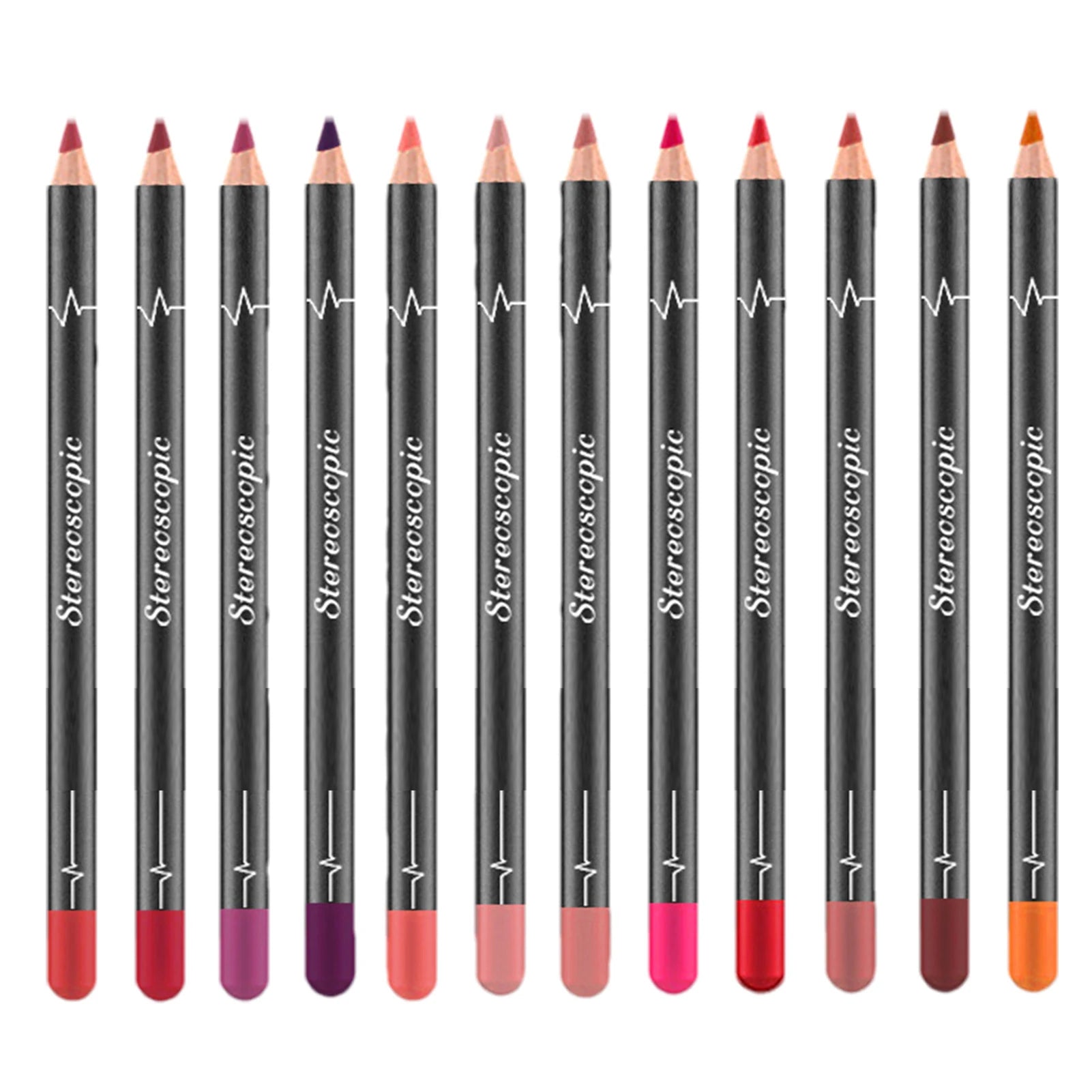 Set 12 pezzi Lipliner Matita Professionale si Lunga Durata Impermeabile