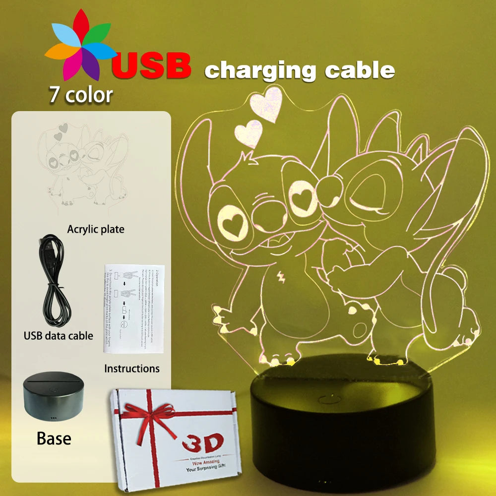 Lampada STITCH  LED Luce notturna Telecomando Smart Touch