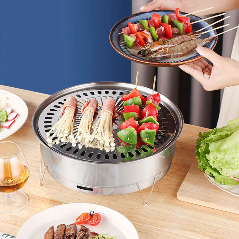 Forno per girarrosto 
in acciaio inossidabile in stile coreano