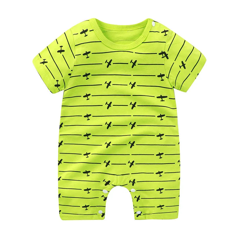 Vestiti per neonati Tuta a maniche corte in cotone  Body per neonati