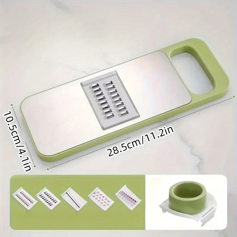 7 pezzi/set Set affettatrice e grattugia per verdure multifunzionale - Kit di utensili da cucina