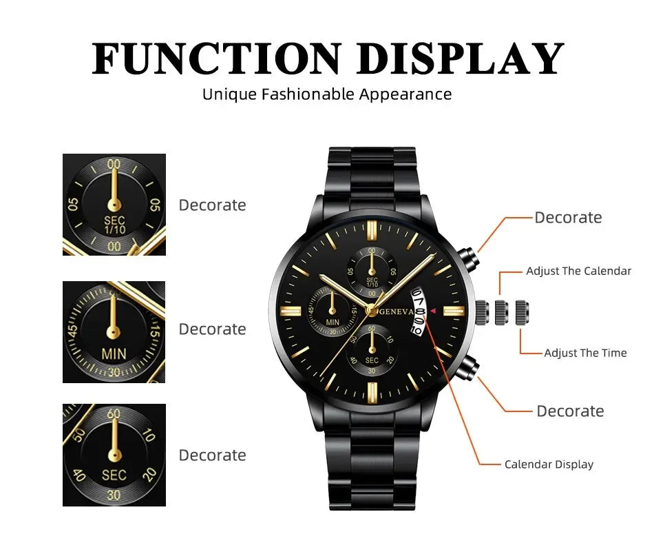 Orologio in acciaio inossidabile al quarzo