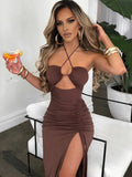 Abito Senza maniche Backless Dresses Slim
