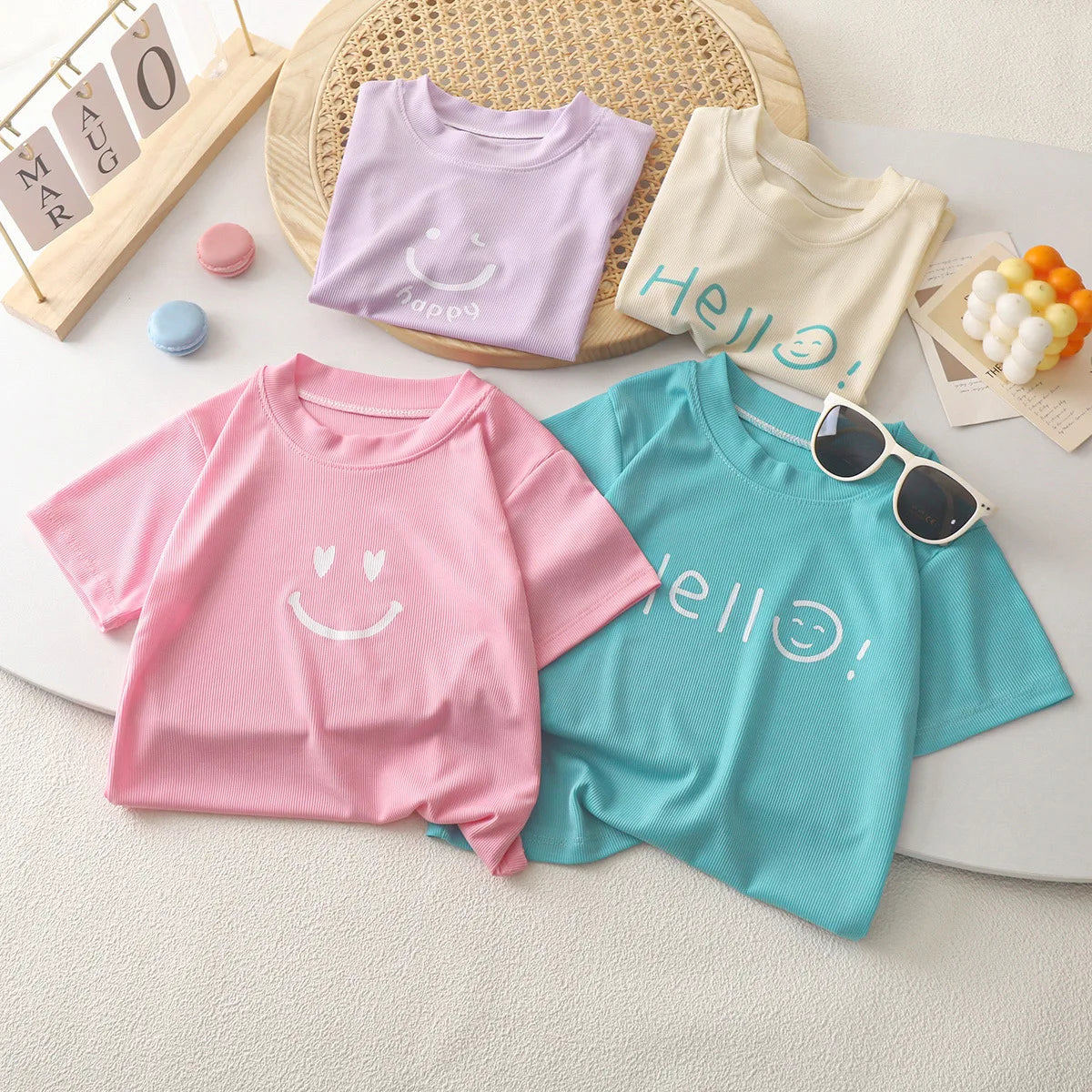 T-shirt a maniche corte carine per bambini