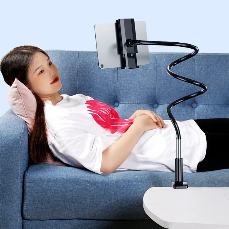Supporto per tablet per letto girevole a 360° braccio in metallo da 90 cm da 4,7 ~ 12,9 pollici