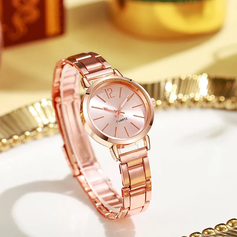 2 pezzi Set orologio e bracciale da donna