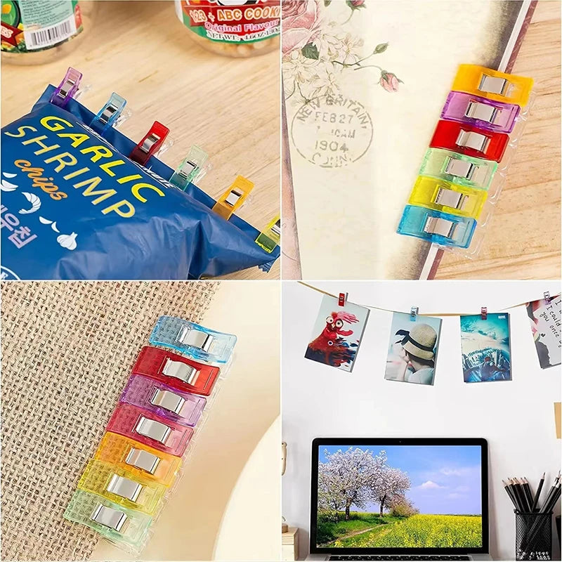 50PCS Clip da cucito Clip colorate Artigianato in plastica multiuso uncinetto