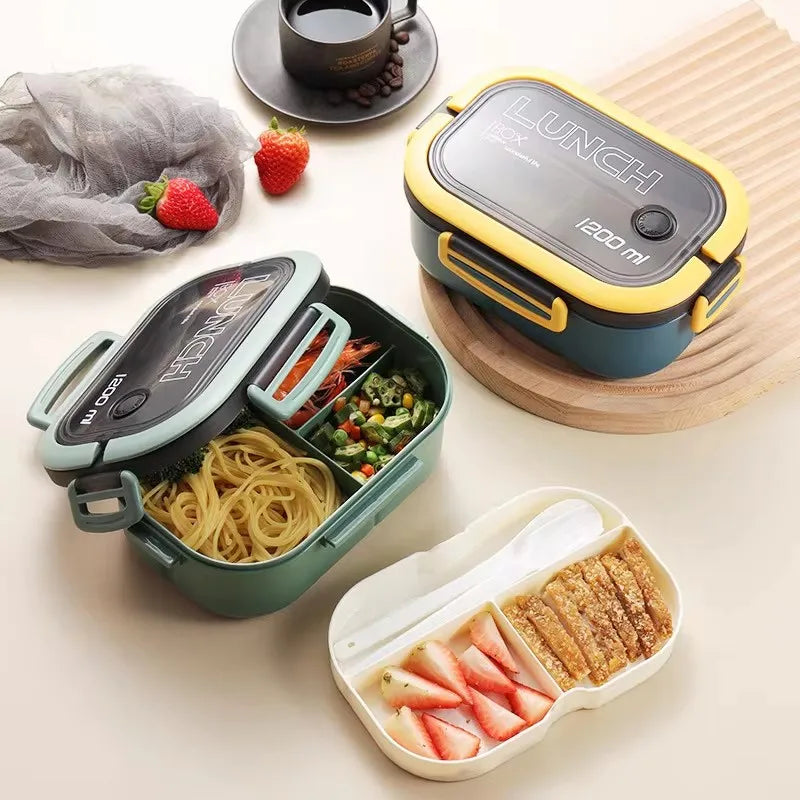 Scatola portatile a doppio strato, scatola per il pranzo