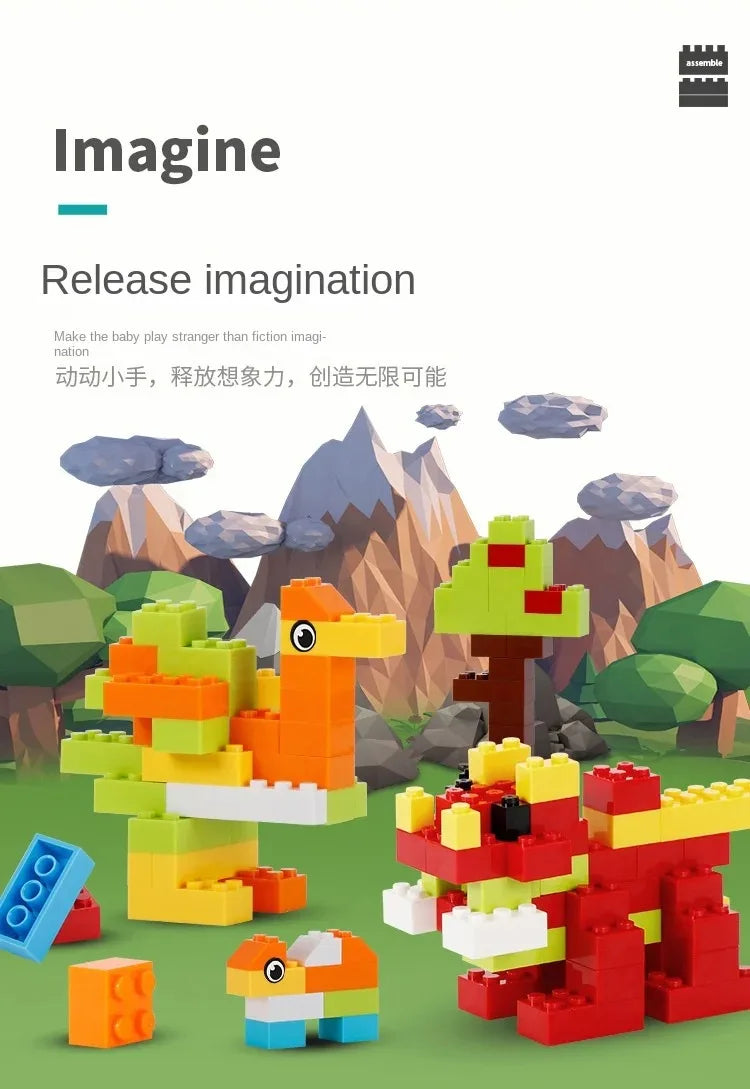 1000 blocchi di costruzione creativi fai da te Big Set 500-1000
