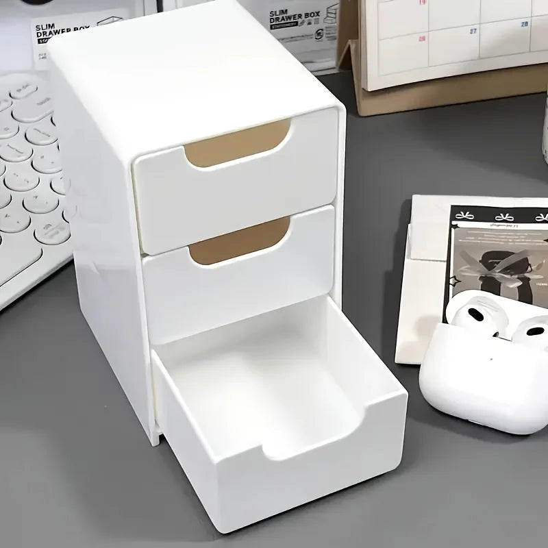 Organizzatore da scrivania a 3 livelli con cassetti