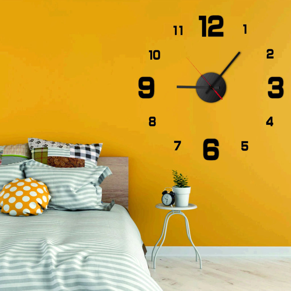 3D Orologio  senza cornice fai da te appeso a parete