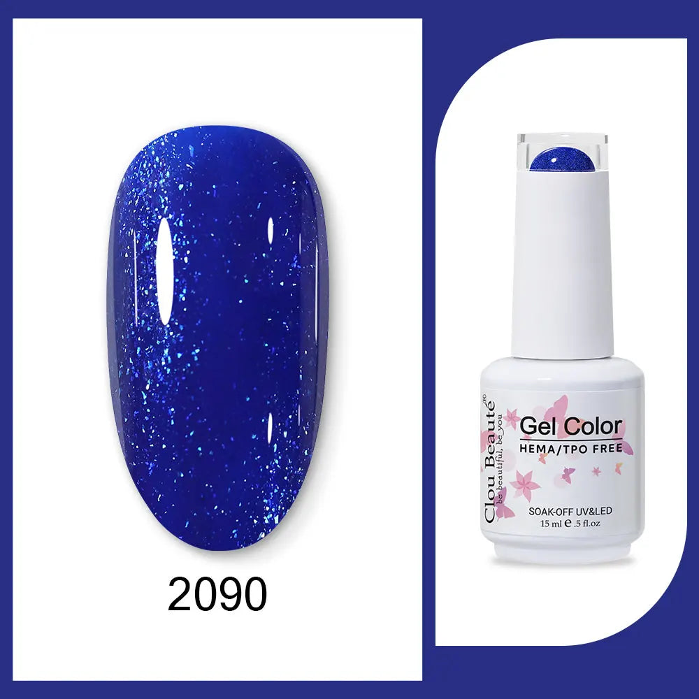 CLOU BEAUTÈ  15/10ml Semipermanente Gel Smalto Unghie 400 colori disponibili