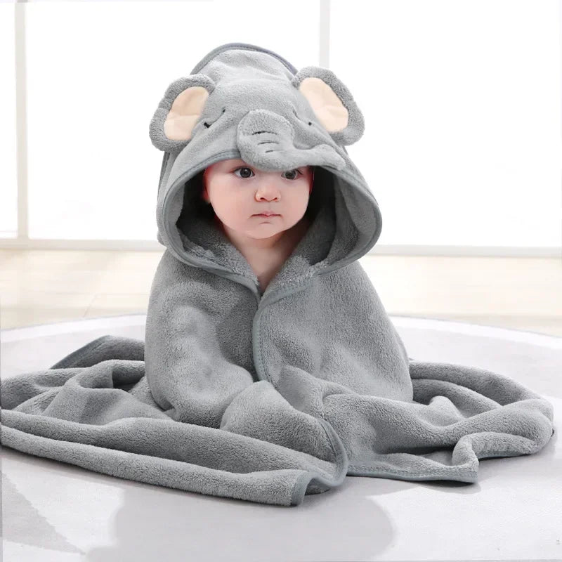 Cartoon Animal Baby Asciugamani da bagno con cappuccio per bambini